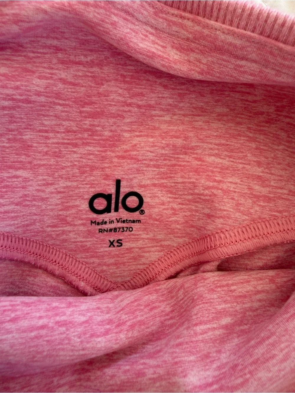 ALO Yoga brushed soft stretch Pink High-Rise Leggings - Picture 4 of 6